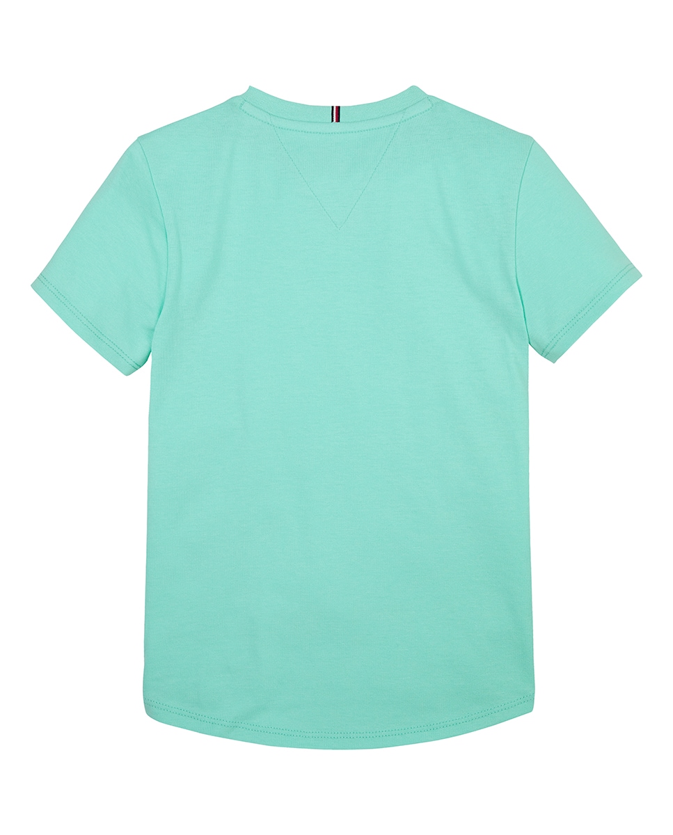 T-shirt de Manga Curta com Decote Redondo e Logótipo à Frente Verde-6