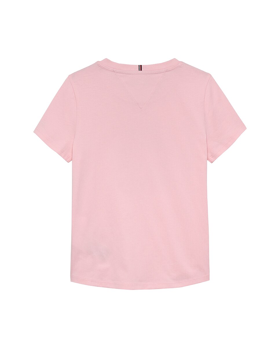 Camiseta de bebé niña con logo de flores - Tommy Hilfiger - Rosa Rosa-2