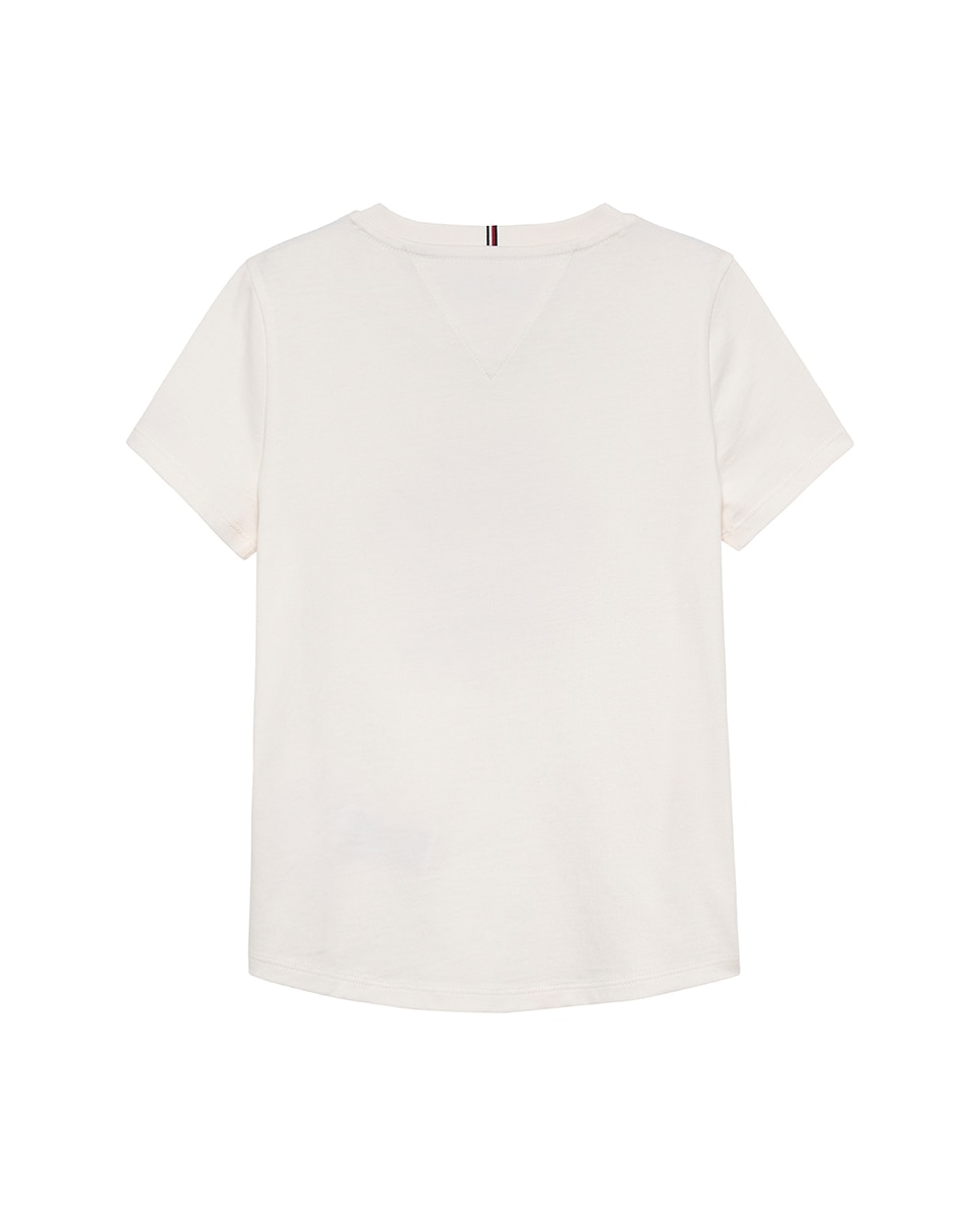 T-shirt de Bebé com Logótipo Floral Tommy Hilfiger Branco-2
