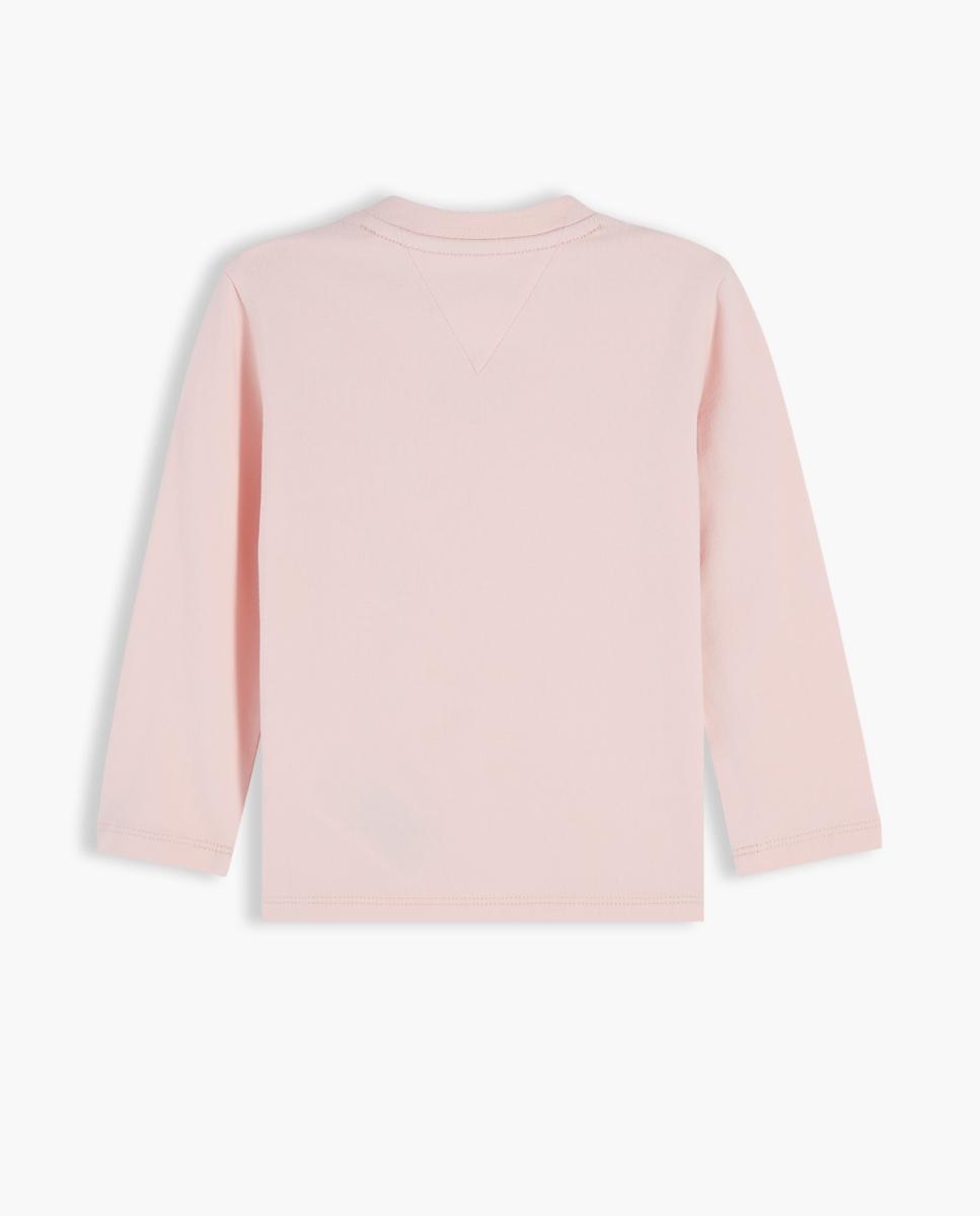 T-shirt de Bebé com Manga Comprida Tommy Hilfiger Rosa-2