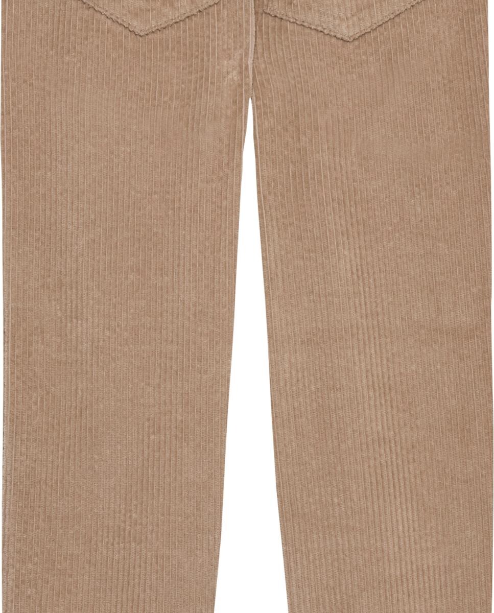 Calças de Bombazina de Bebé com Cintura Elástica Camel-2