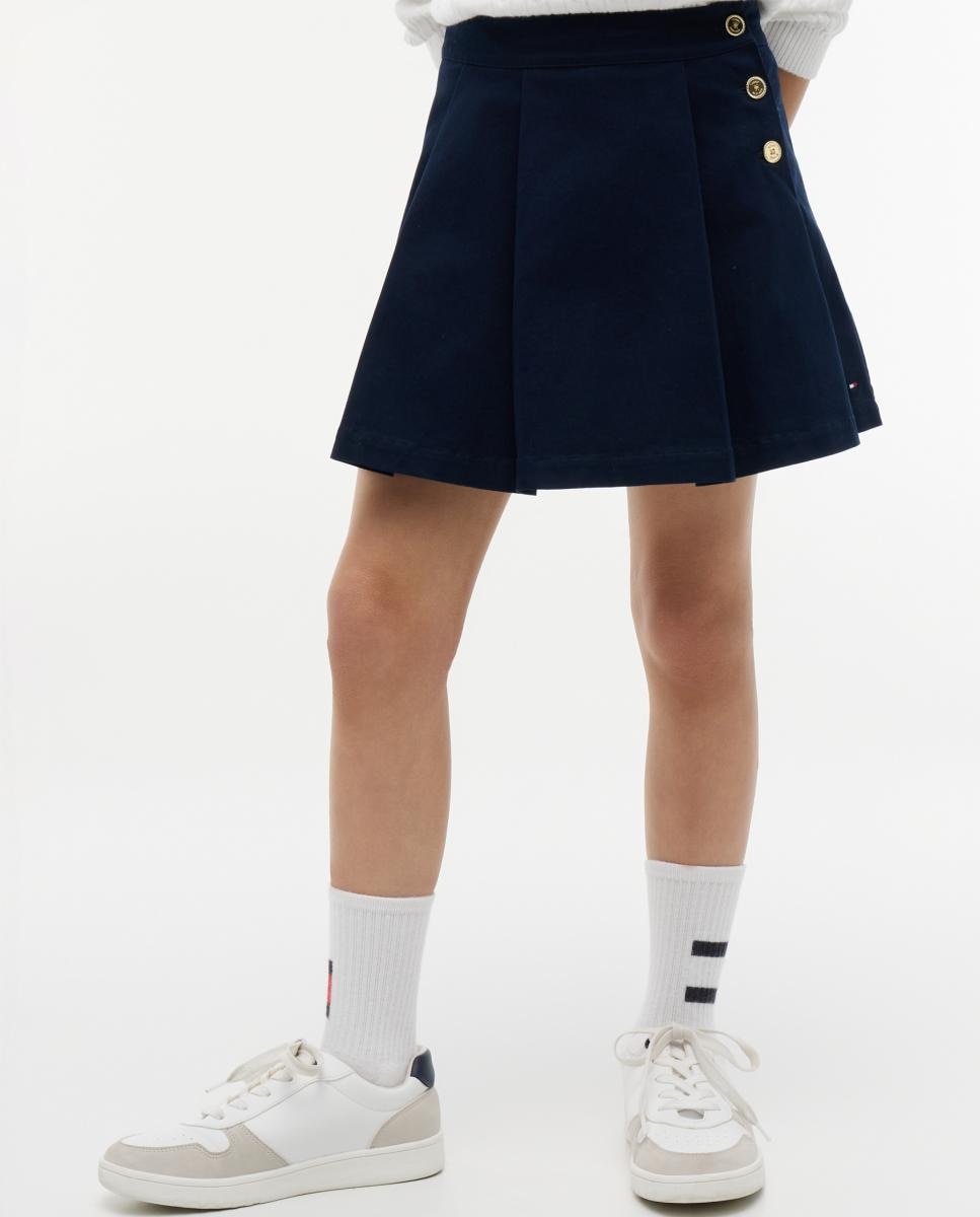 Saia Plissada Tommy Hilfiger Azul-marinho-2