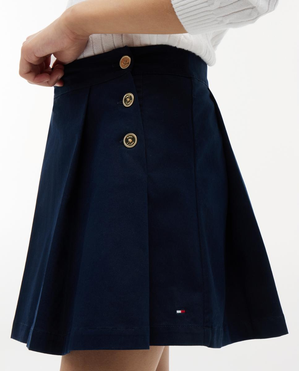 Saia Plissada Tommy Hilfiger Azul-marinho-4