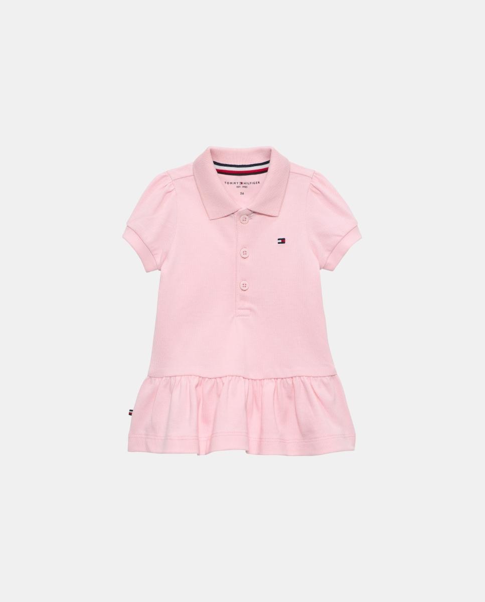 Imagem 0 de Vestido Tipo Polo de Bebé com Mangas em Balão