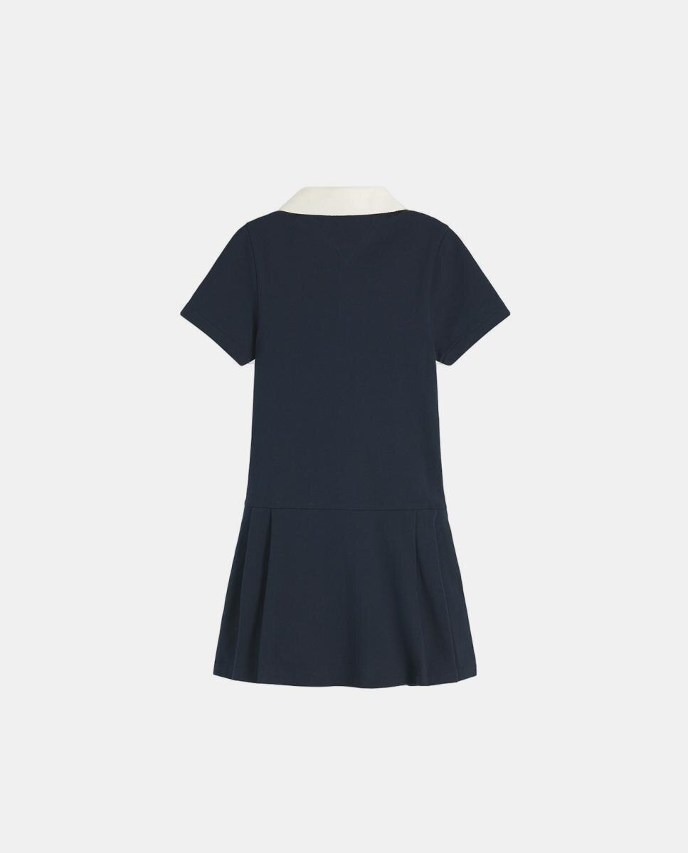 Vestido Tipo Polo Azul-marinho-2