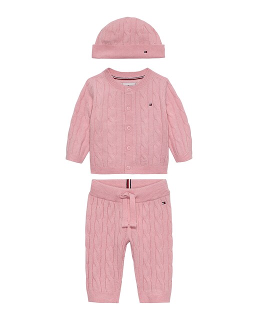 Imagem 0 de Conjunto de Três Peças de Malha de Bebé