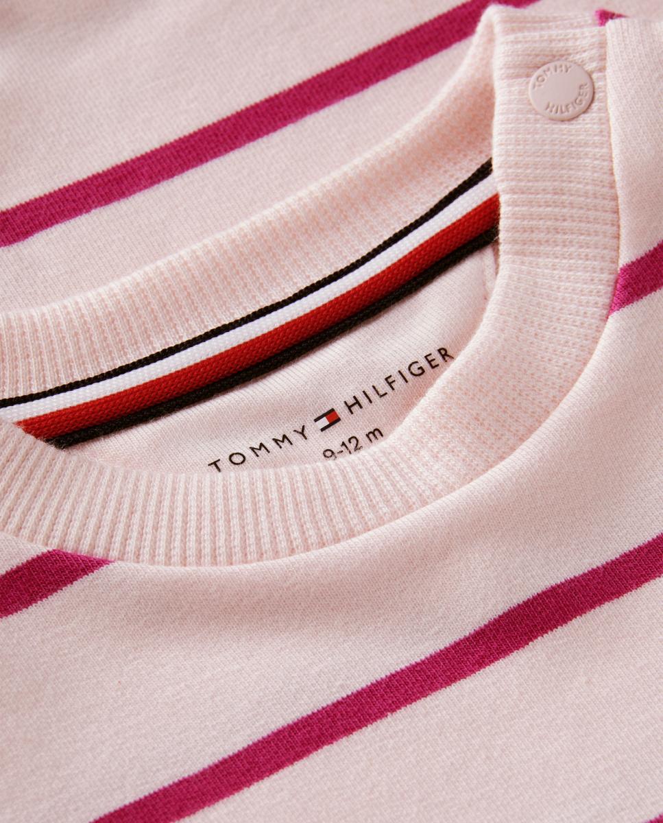 Conjunto de Sweatshirt e Calças de Bebé Rosa-3