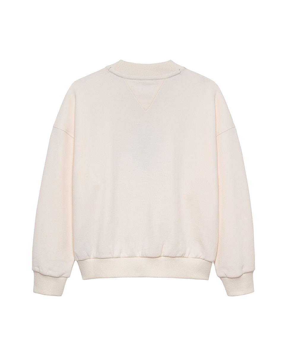 Sweatshirt de Bebé com Logótipo Floral Tommy Hilfiger Branco-2