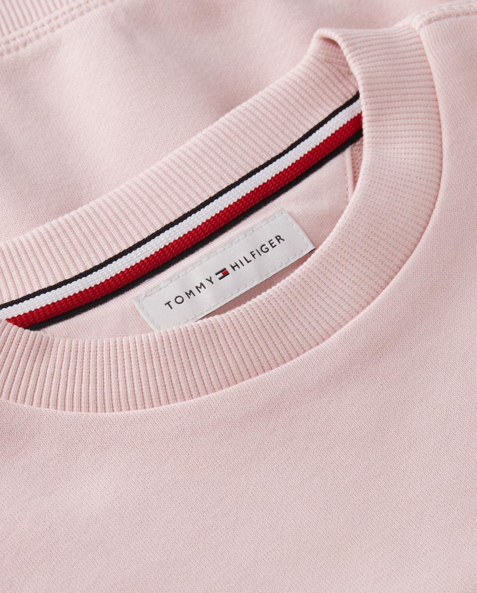 Sudadera de niña de cuello redondo - Tommy Hilfiger - Rosa Rosa-3