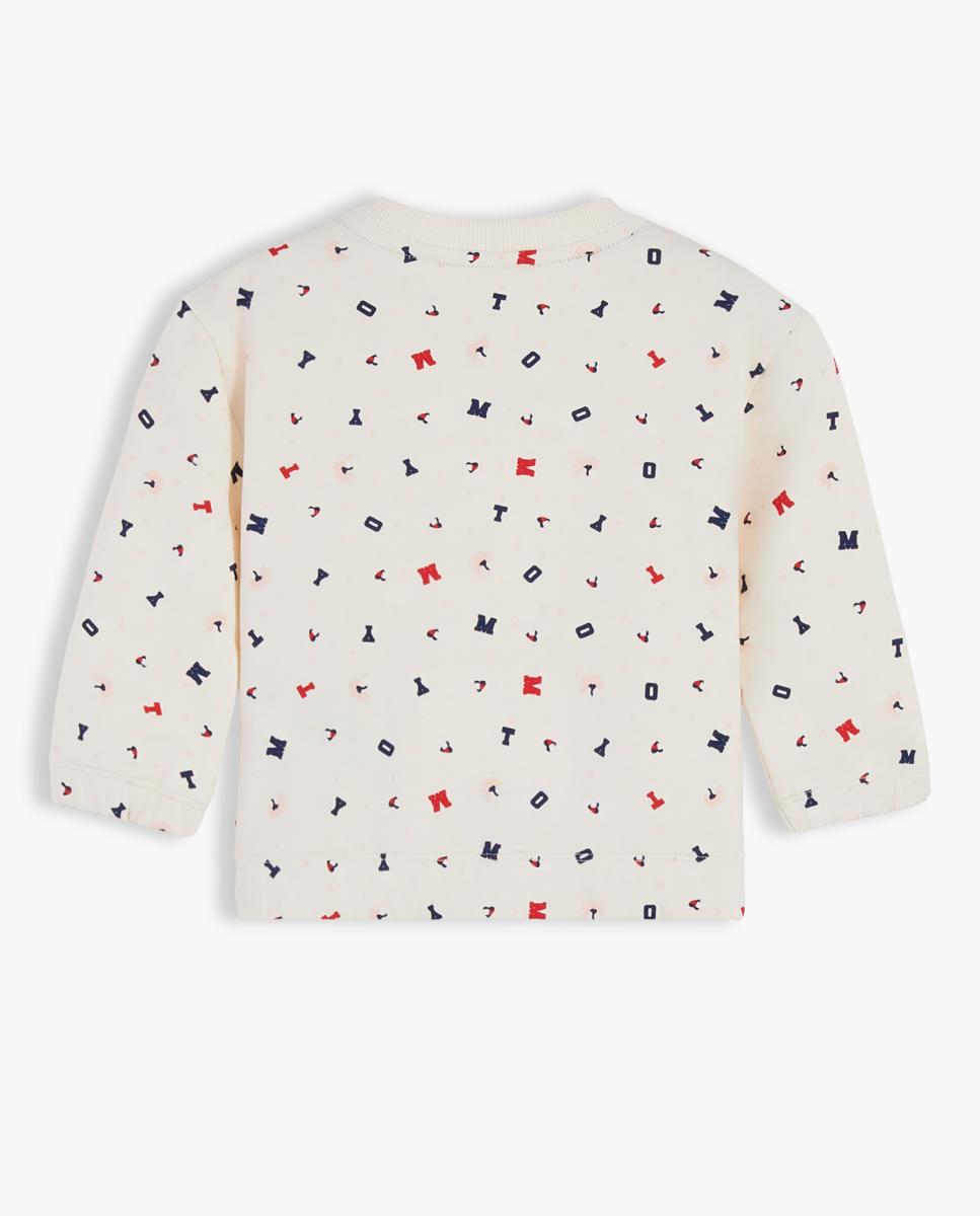 Sweatshirt de Bebé sem Capuz Tommy Hilfiger Branco-2