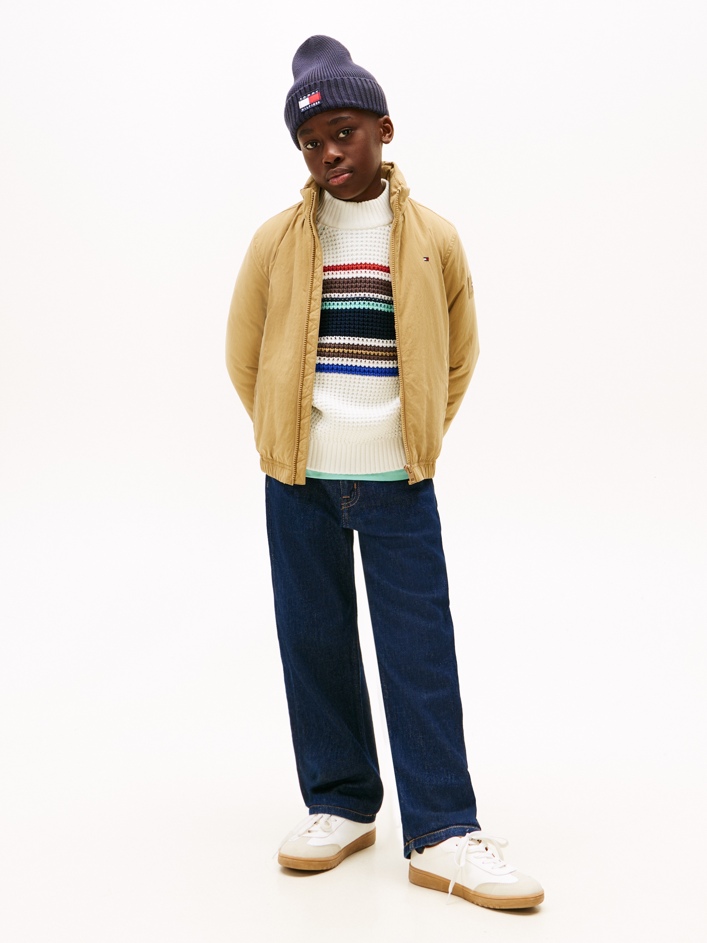 Blusão Estilo Corta-Vento Tommy Hilfiger Castanho-4