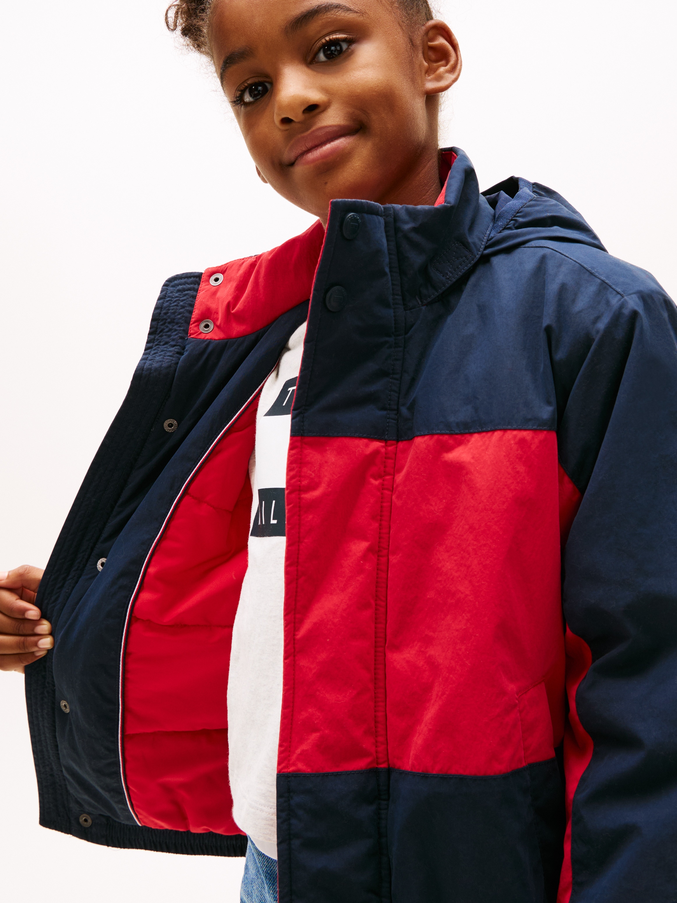 Blusão com Color Block Tommy Hilfiger Azul-3