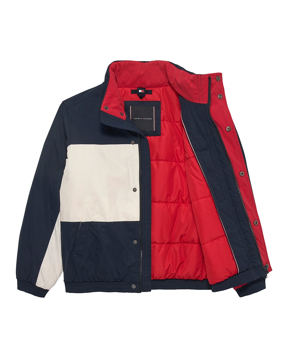 Blusão com Color Block Tommy Hilfiger Azul-8
