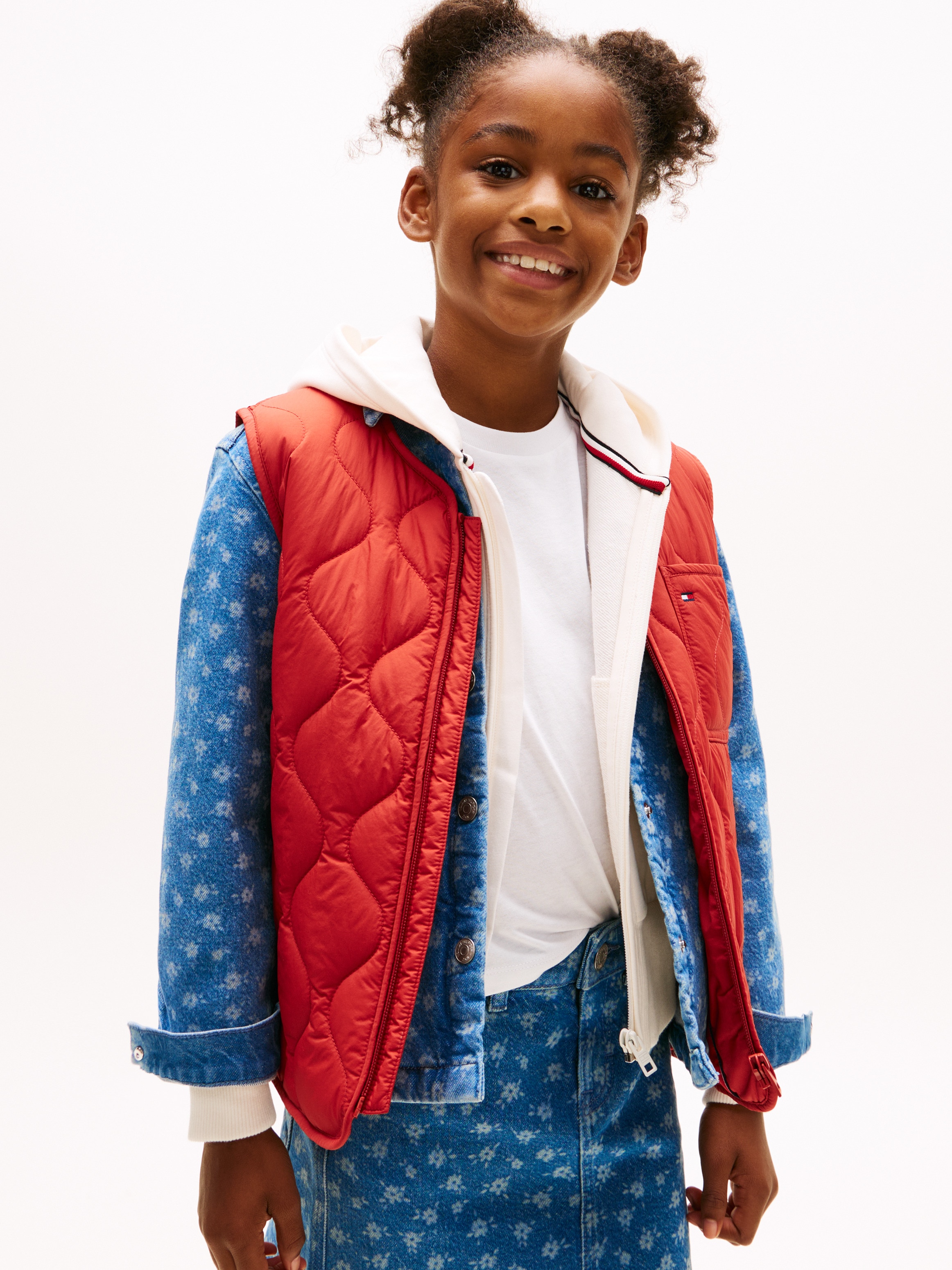 Colete Acolchoado Tommy Hilfiger Vermelho-1