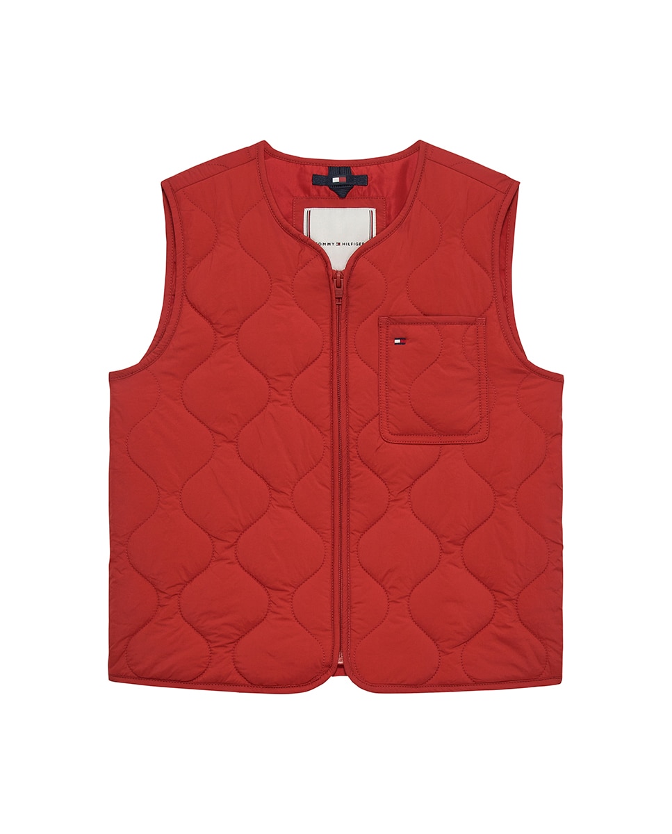Colete Acolchoado Tommy Hilfiger Vermelho-5
