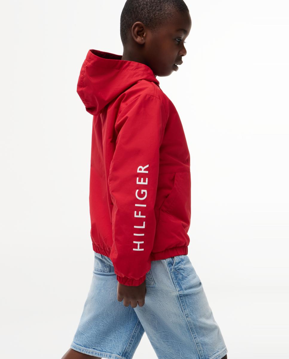 Blusão com Logótipo na Manga Tommy Hilfiger Vermelho-3