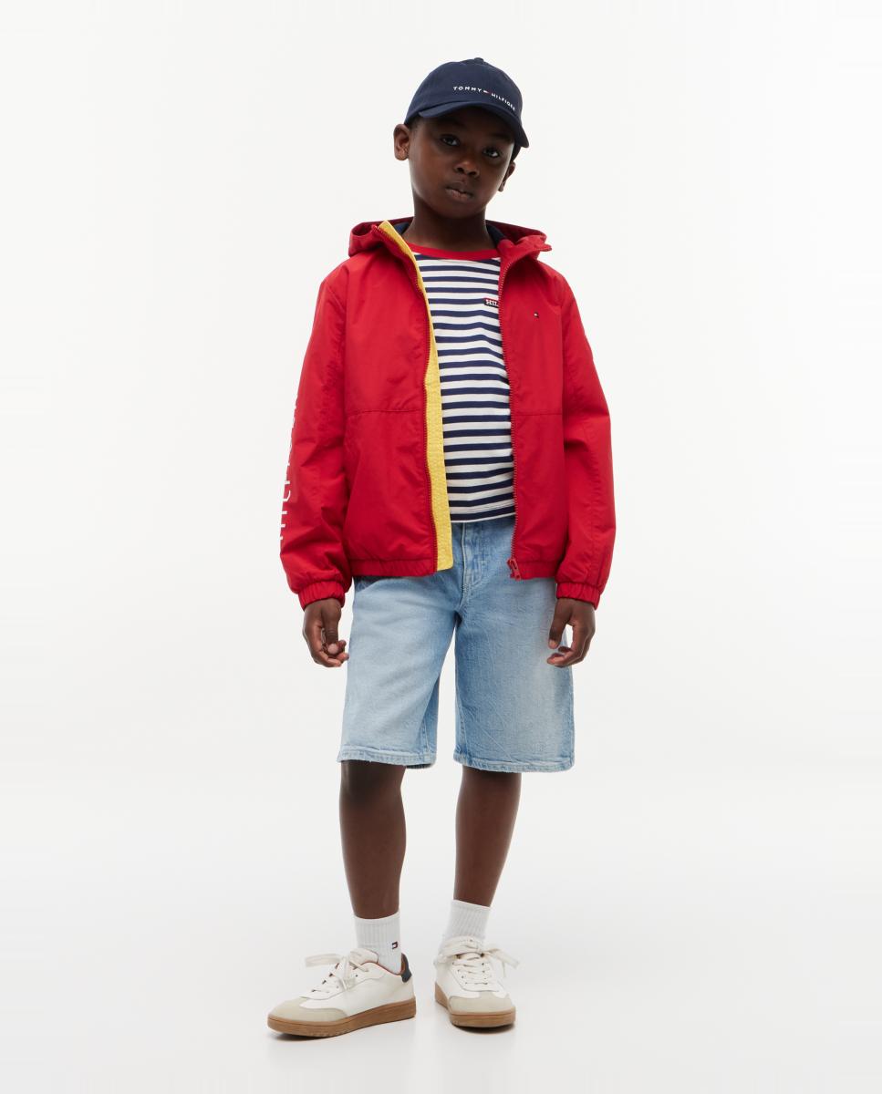 Blusão com Logótipo na Manga Tommy Hilfiger Vermelho-4
