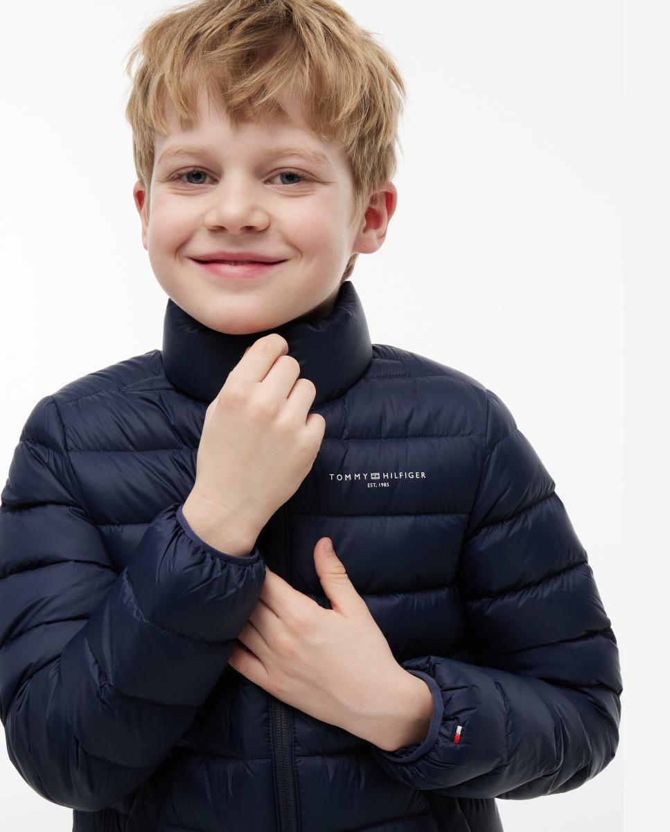 Plumífero de niño con logo en el pecho - Tommy Hilfiger - Azul Azul-3