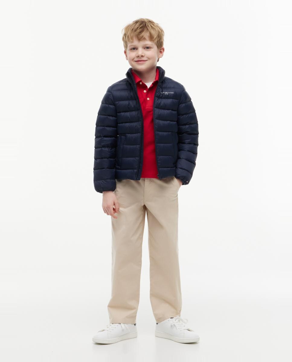 Plumífero de niño con logo en el pecho - Tommy Hilfiger - Azul Azul-4