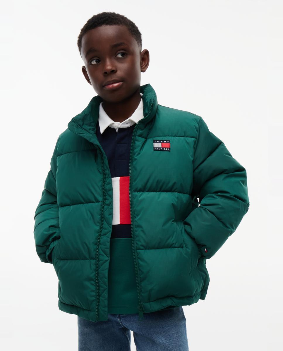 Plumífero de niño liso sin capucha - Tommy Hilfiger - Amarillo Amarillo-1