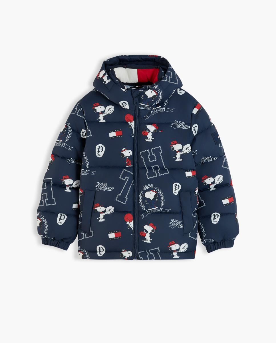 Blusão Acolchoado com Capuz e Estampado Snoopy Amarelo-6