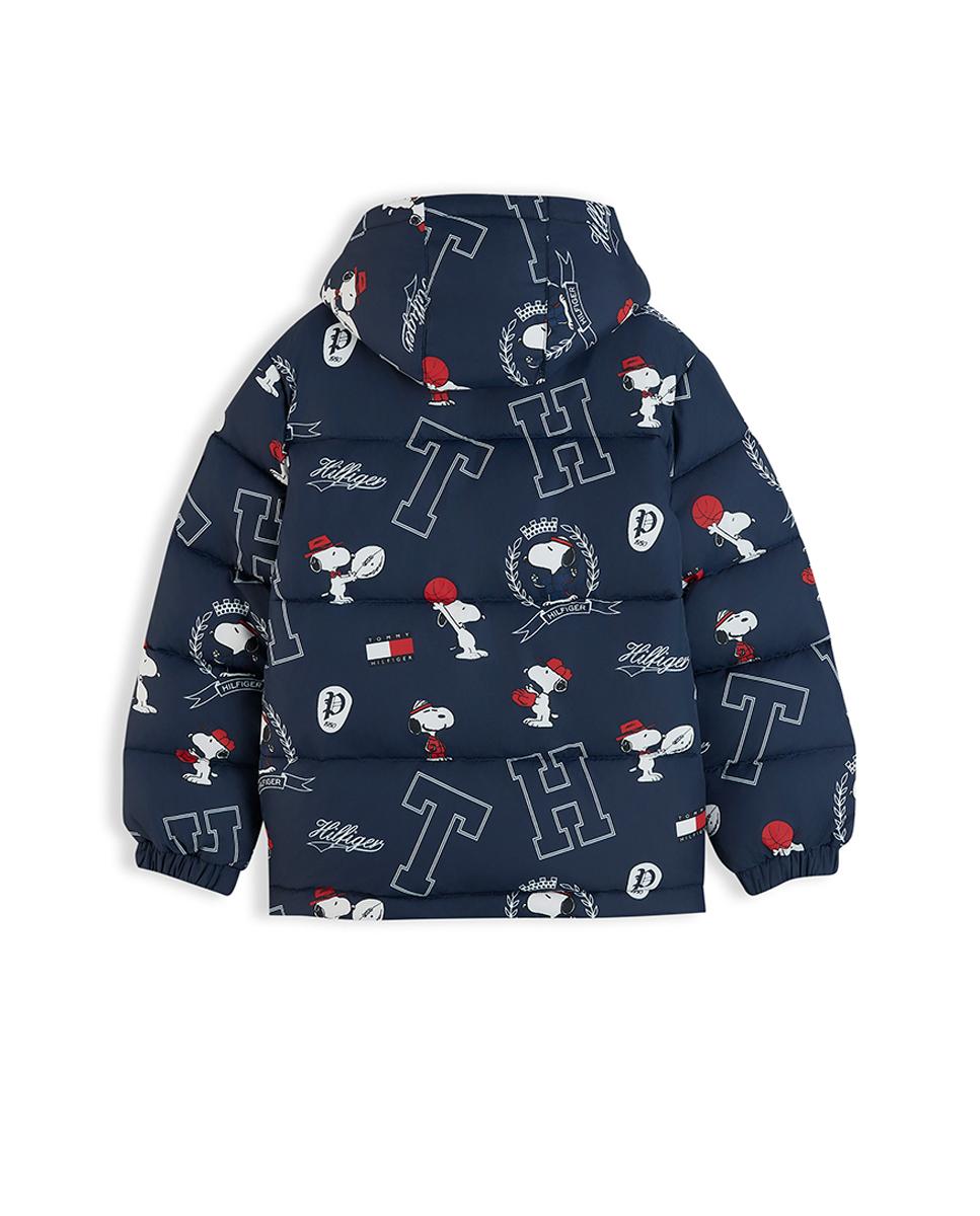 Blusão Acolchoado com Capuz e Estampado Snoopy Amarelo-7
