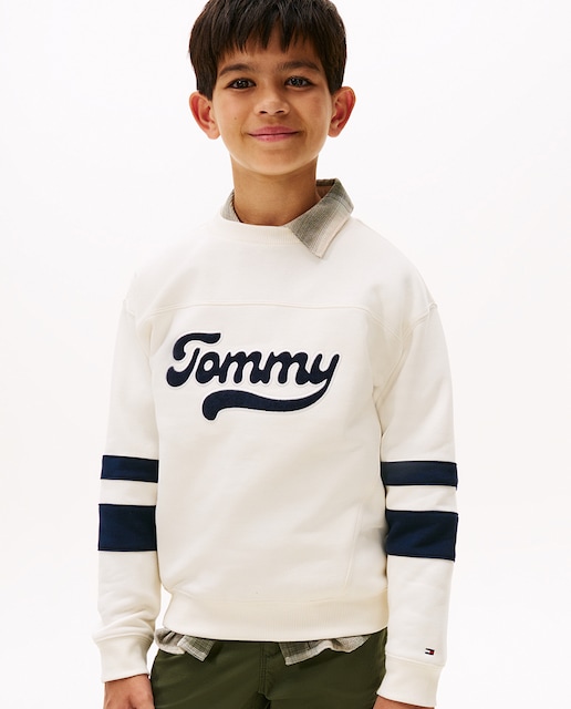 Imagen 0 de Sudadera de niño de cuello redondo y logo Varsity