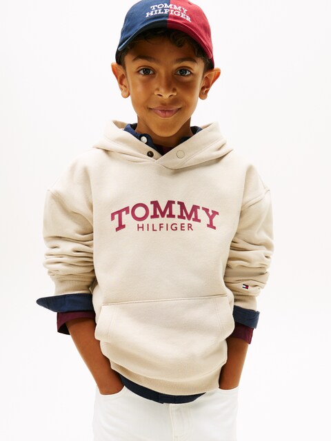 Sudadera con capucha de niño con logo frontal