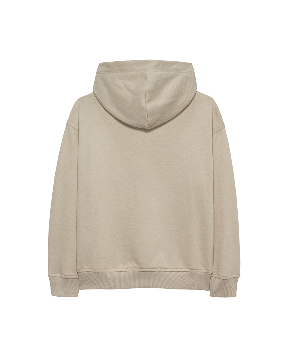Sweatshirt com Capuz com Logótipo à Frente Tommy Hilfiger Castanho-6