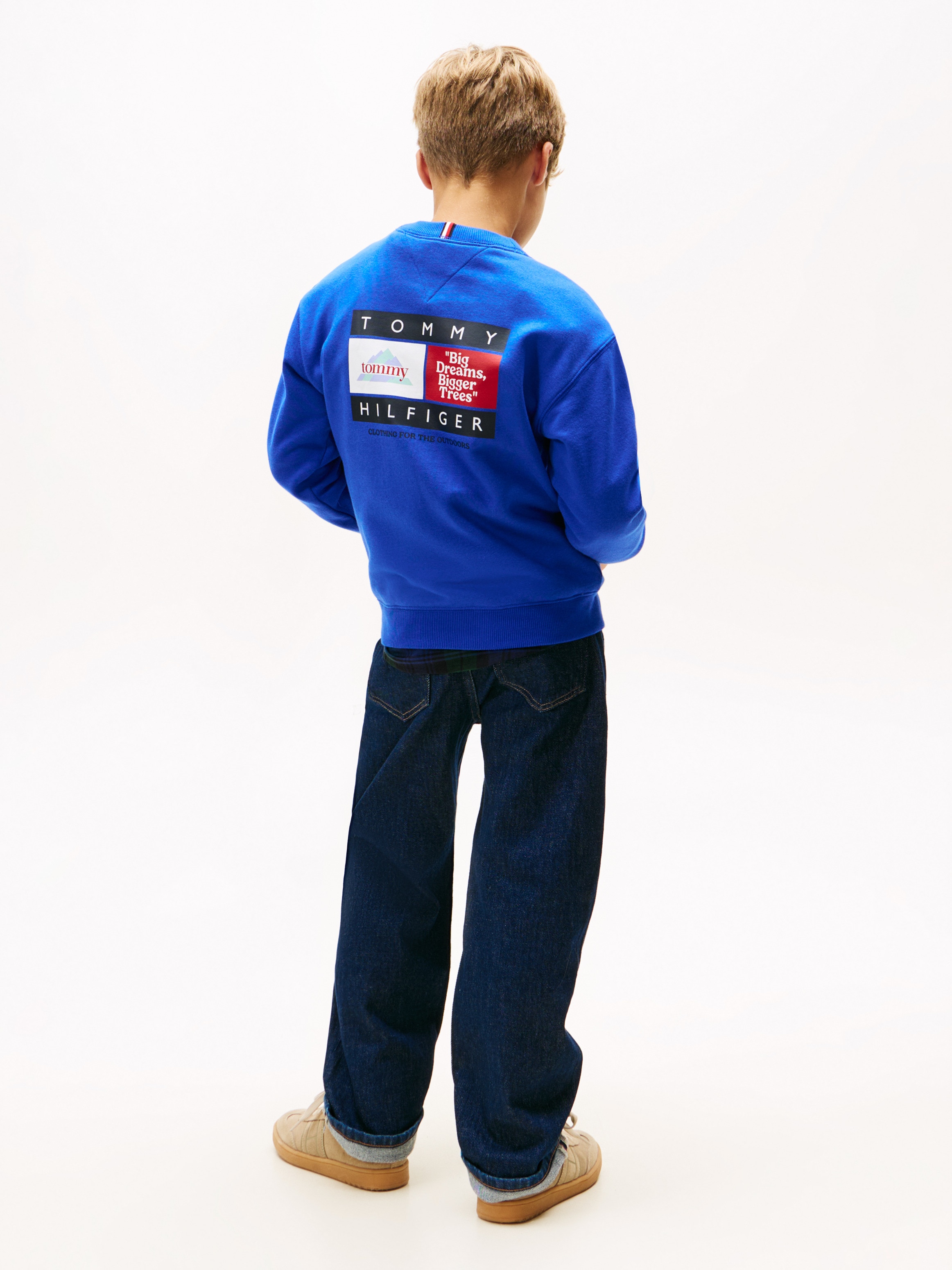 Sweatshirt com Estampados Gráficos Azul-2