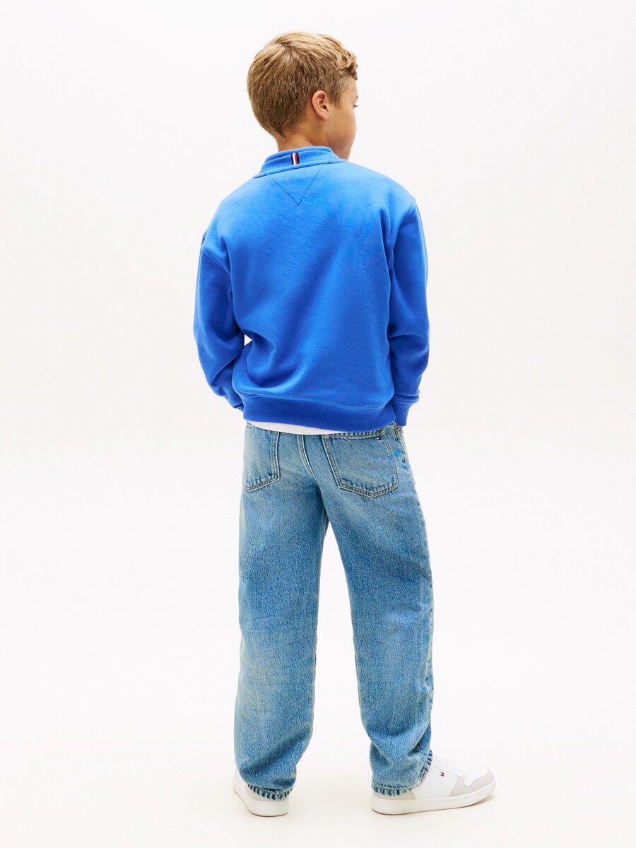 Sweatshirt com Logótipo no Peito Azul-2