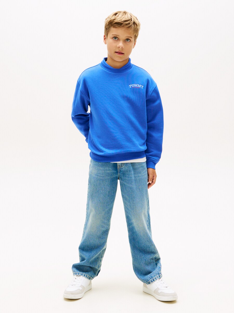 Sweatshirt com Logótipo no Peito Azul-4