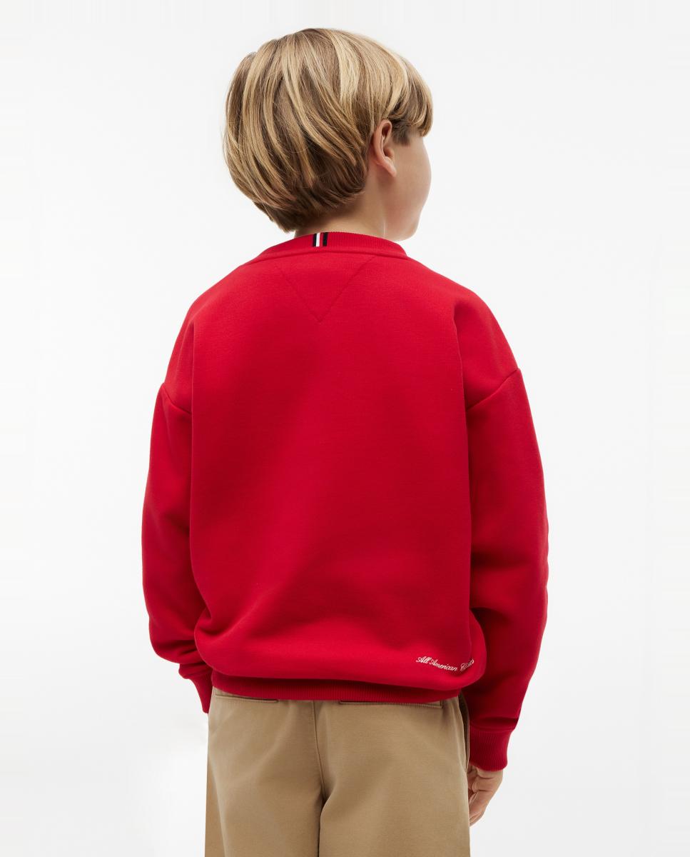 Sudadera de niño con logo estampado - Tommy Hilfiger - Rojo Rojo-2