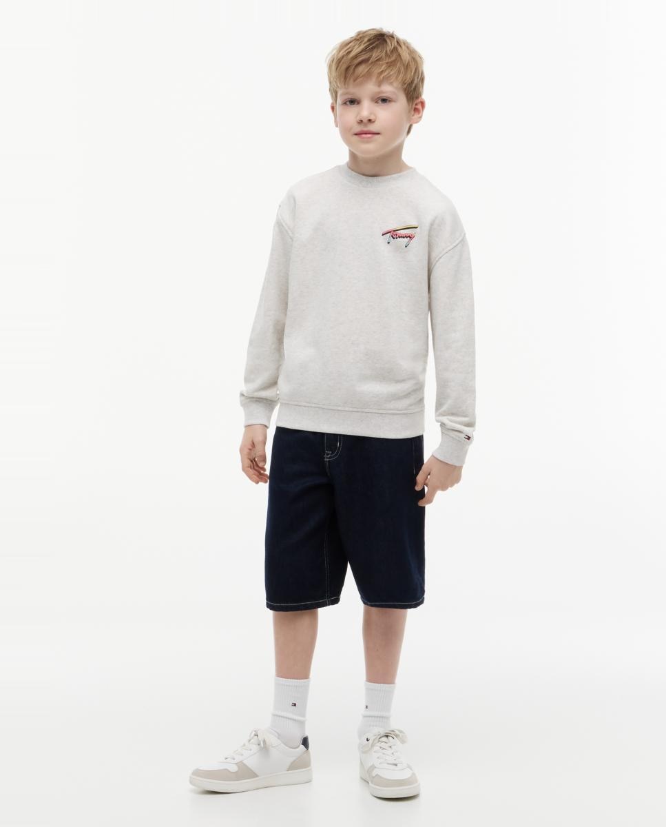 Sudadera de niño con logo estampado - Tommy Hilfiger - Gris Gris-4