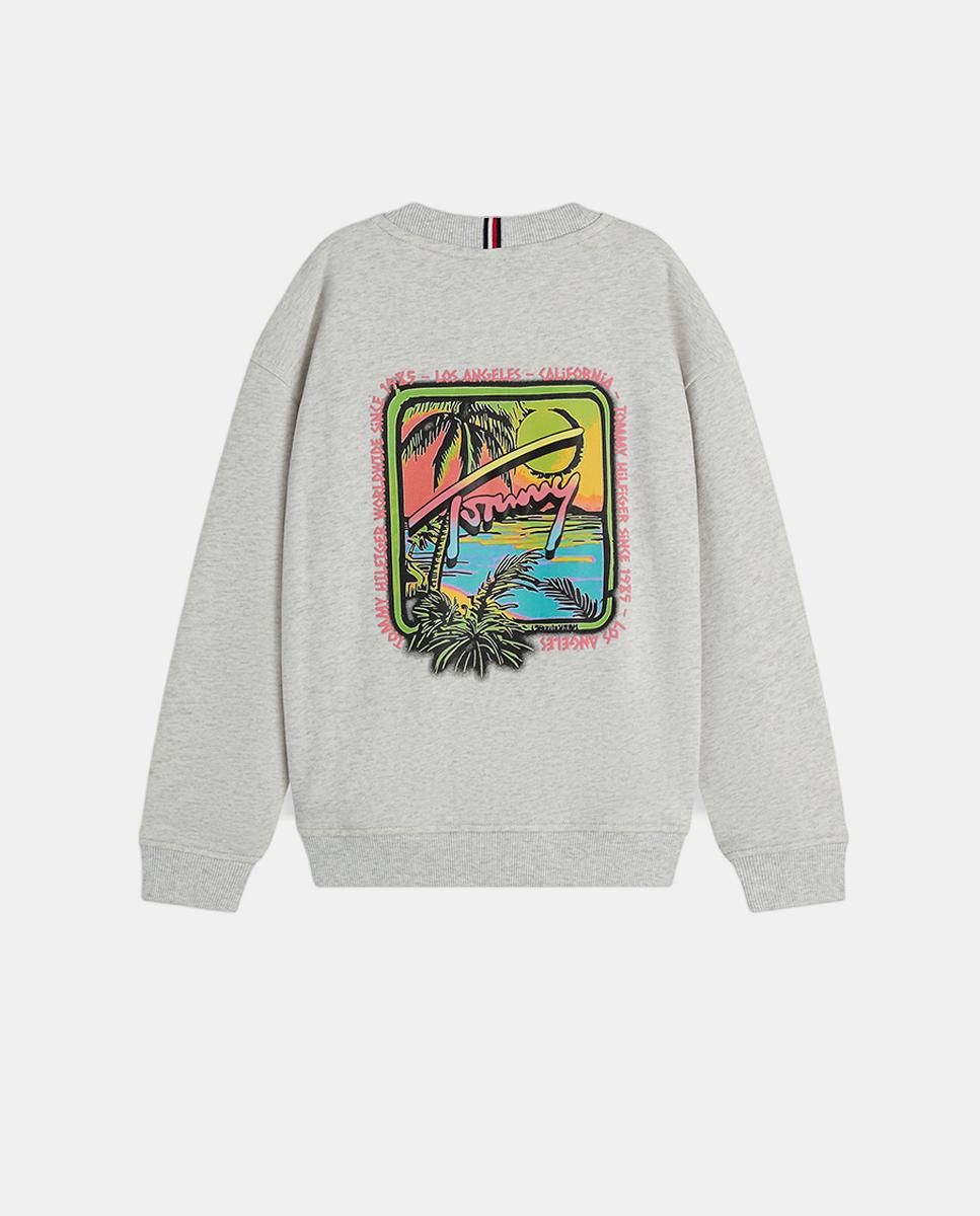Sudadera de niño con logo estampado - Tommy Hilfiger - Gris Gris-6