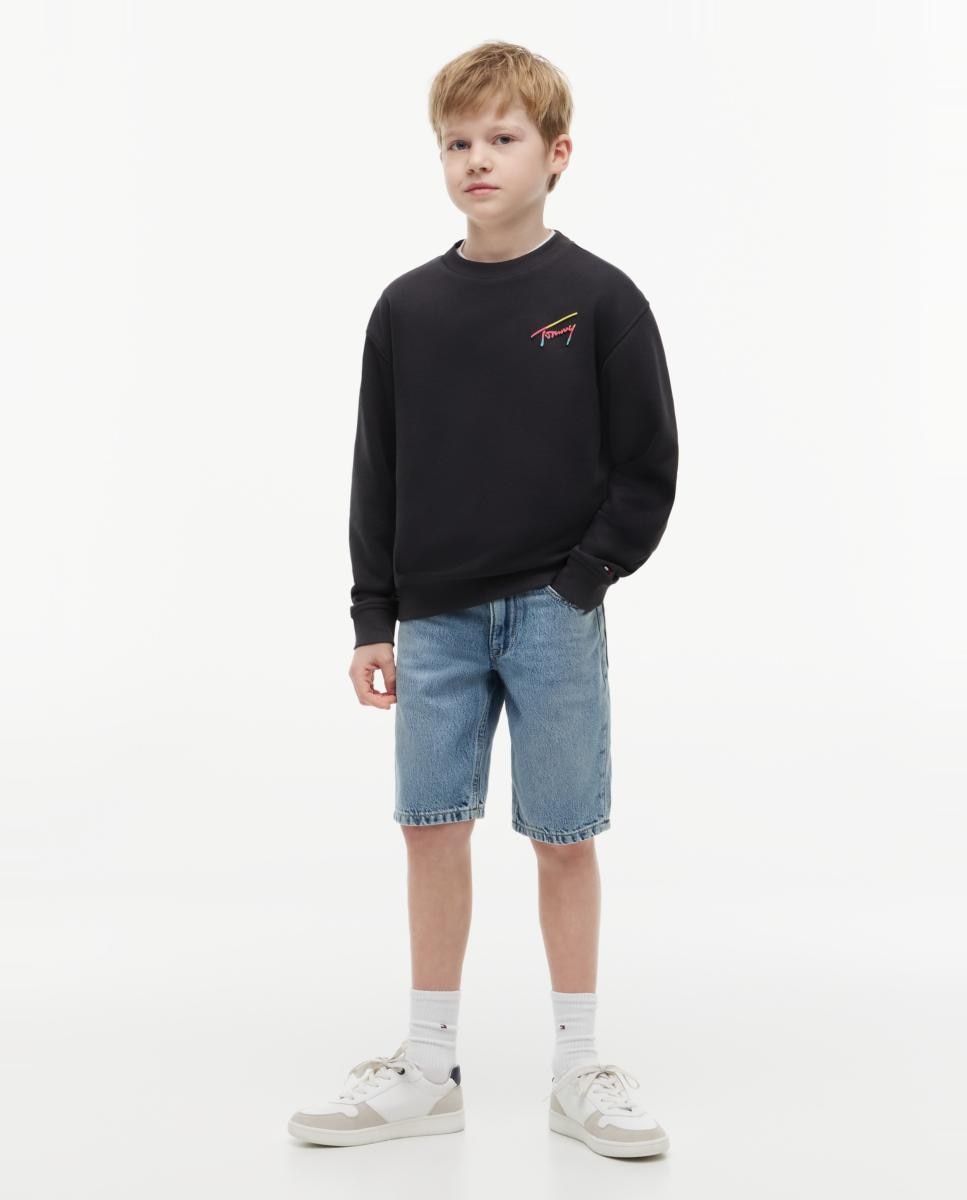 Sudadera de niño con logo estampado - Tommy Hilfiger - Gris Gris-4