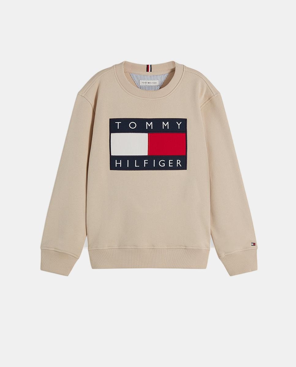 Sudadera de niño con logo corporativo - Tommy Hilfiger - Beige Beige-5