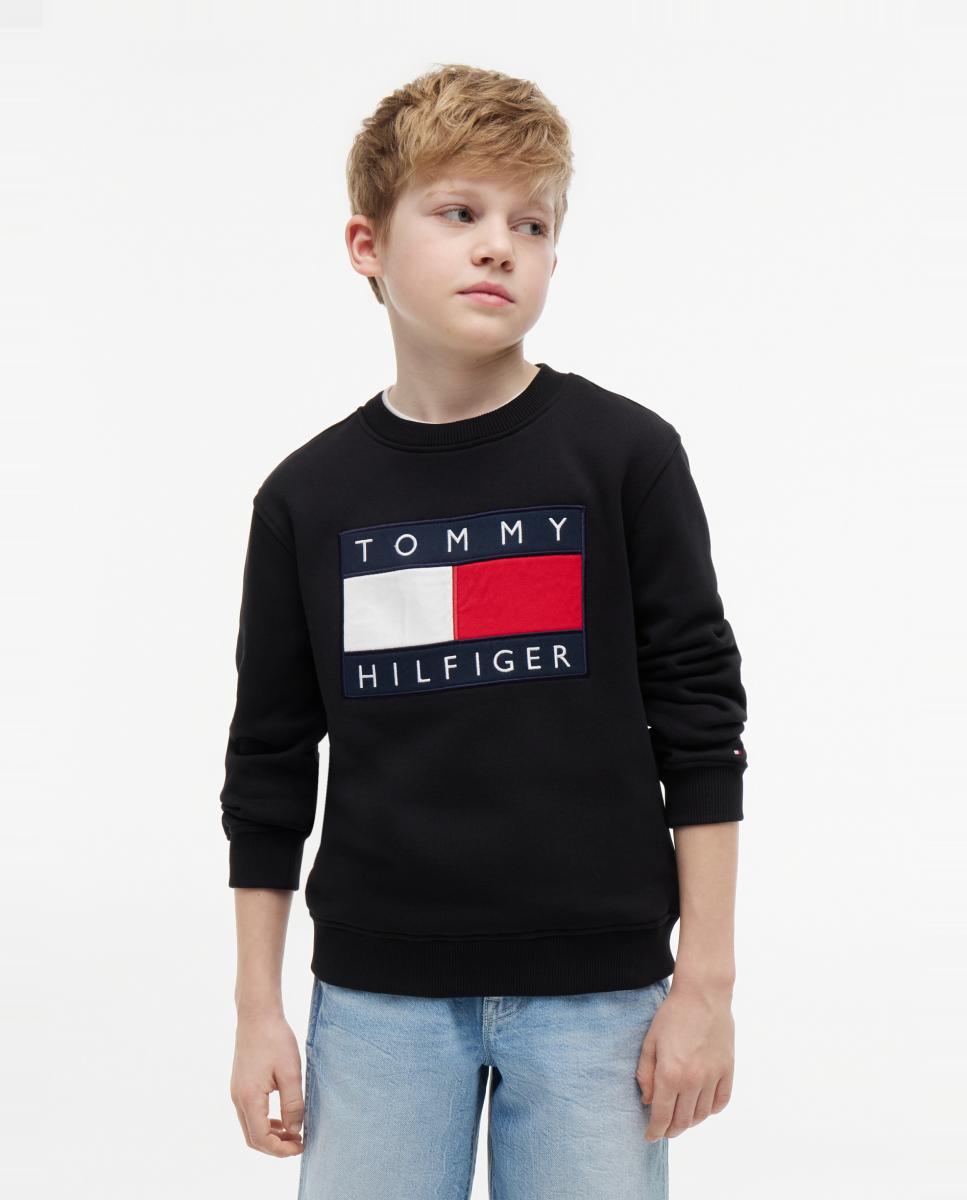 Sudadera de niño con logo corporativo - Tommy Hilfiger - Negro Negro-1