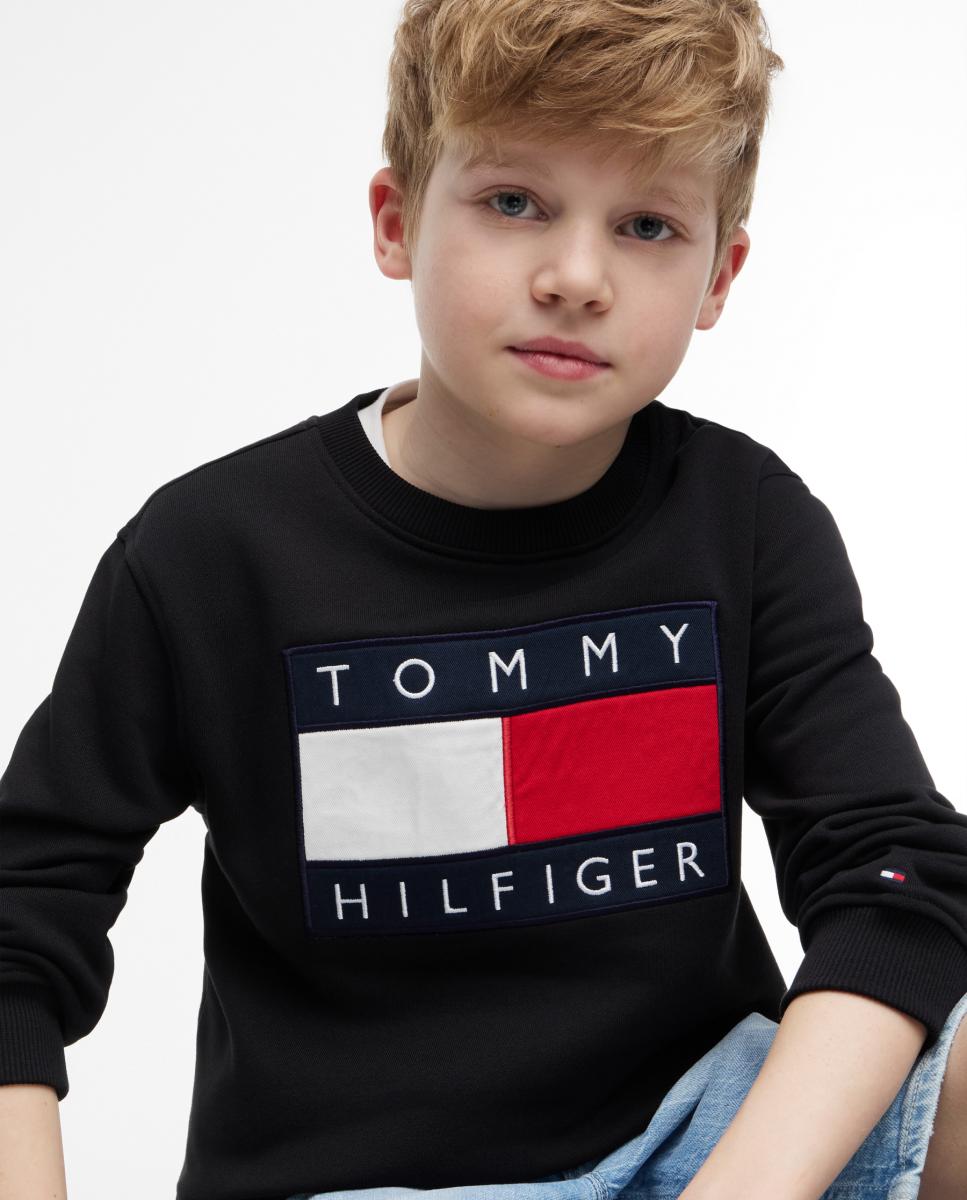 Sudadera de niño con logo corporativo - Tommy Hilfiger - Negro Negro-3