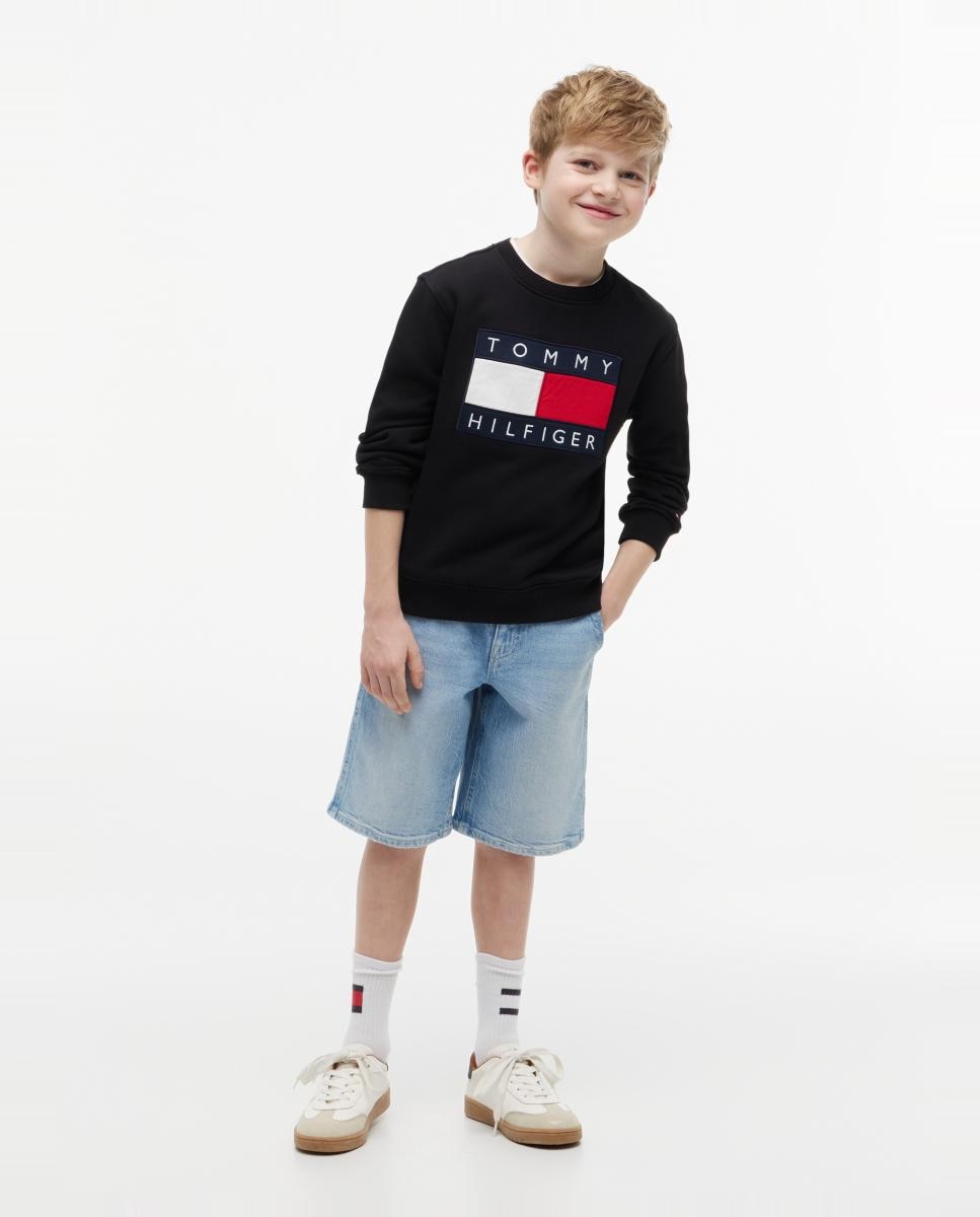 Sudadera de niño con logo corporativo - Tommy Hilfiger - Negro Negro-4