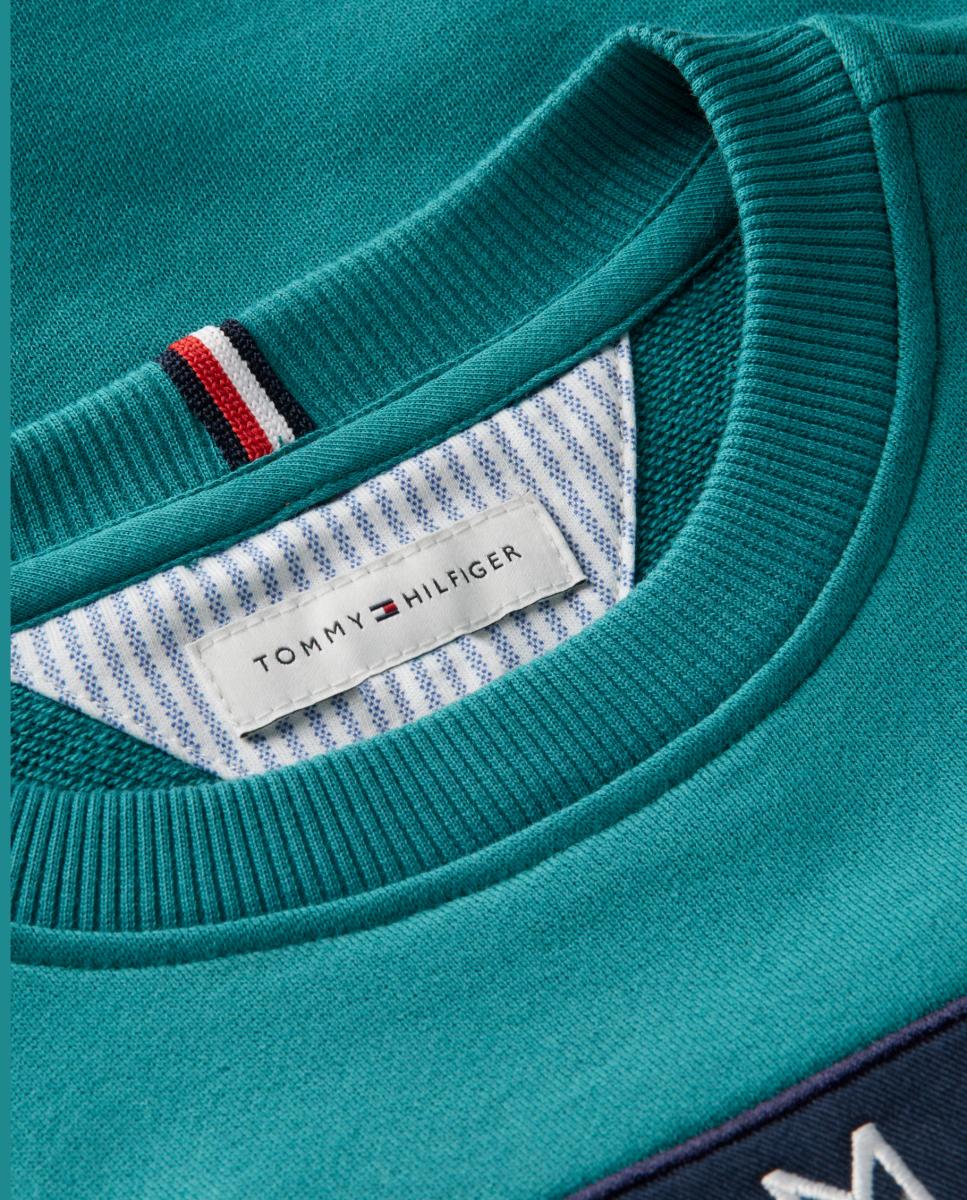 Sudadera de niño con logo corporativo - Tommy Hilfiger - Verde oscuro Verde oscuro-7