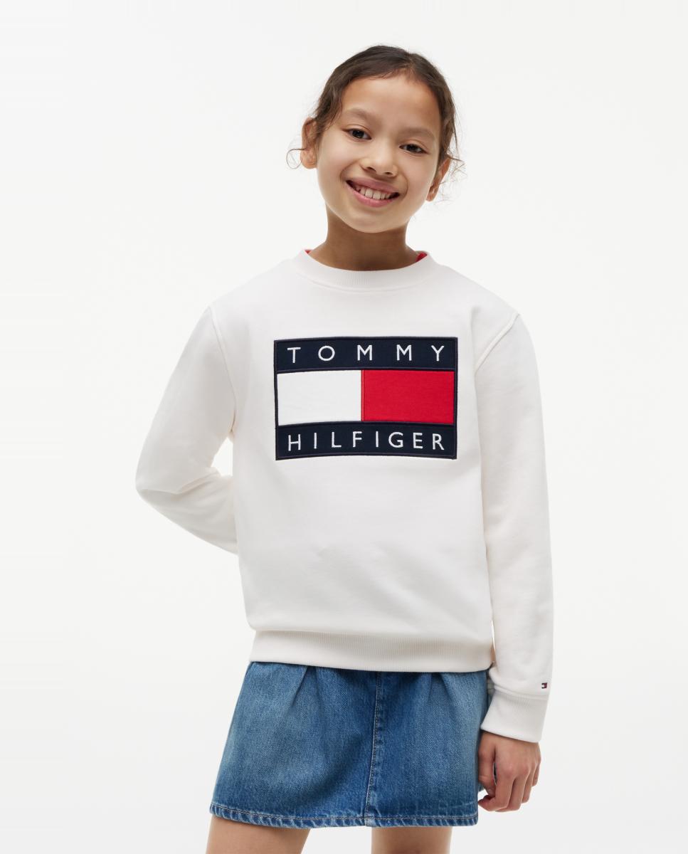 Sudadera de niño con logo corporativo - Tommy Hilfiger - Crudo Crudo-1