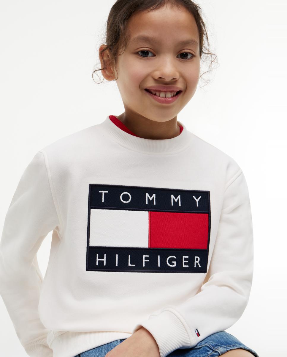 Sudadera de niño con logo corporativo - Tommy Hilfiger - Crudo Crudo-3