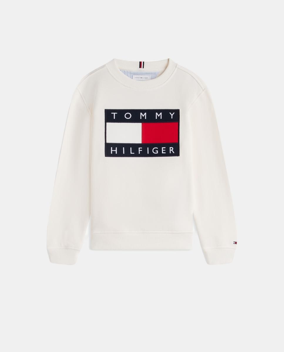 Sudadera de niño con logo corporativo - Tommy Hilfiger - Crudo Crudo-5