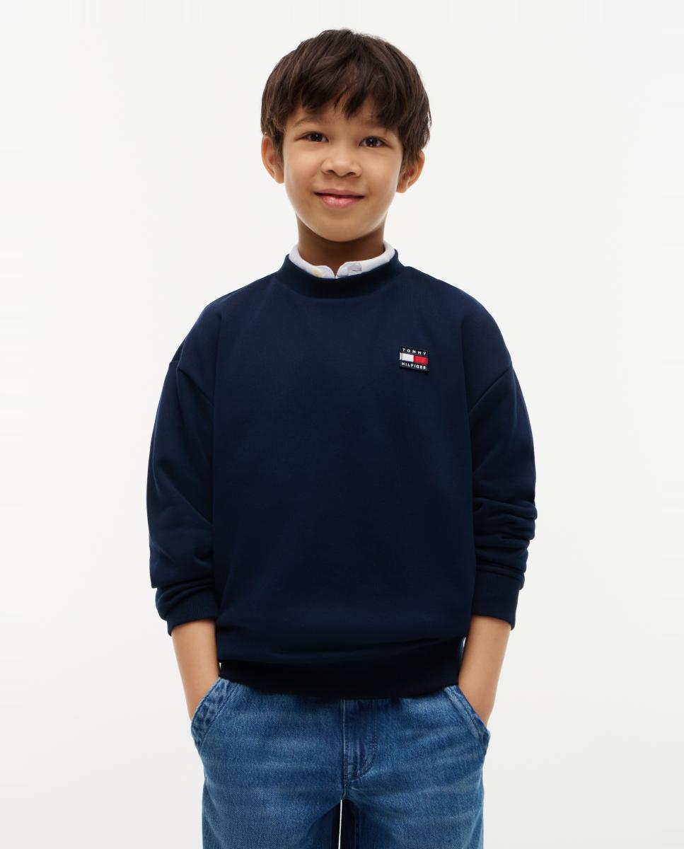 Sudadera de niño con capucha con logo corporativo - Tommy Hilfiger - Azul Azul-1