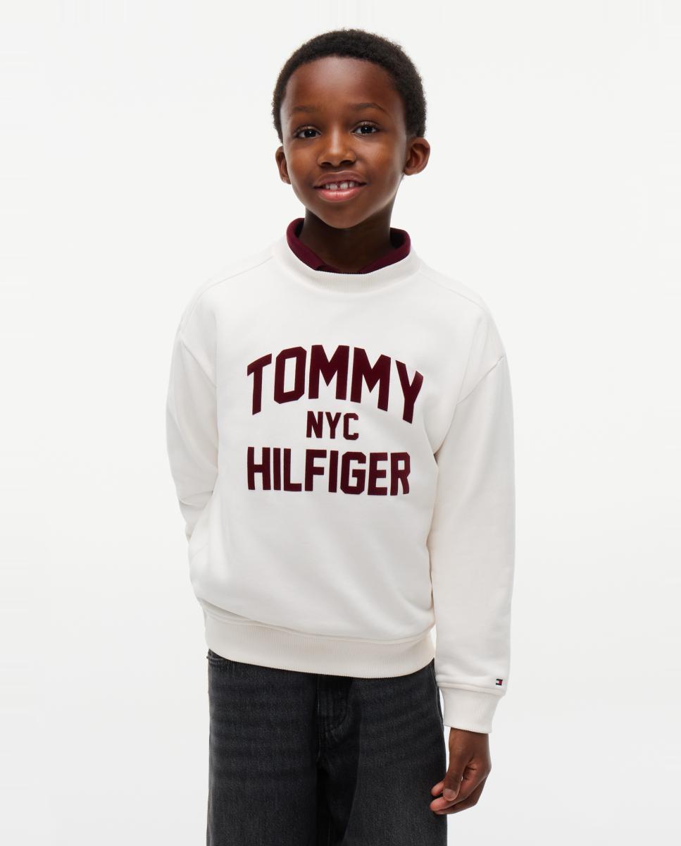 Sudadera de niño de cuello redondo - Tommy Hilfiger - Amarillo Amarillo-1