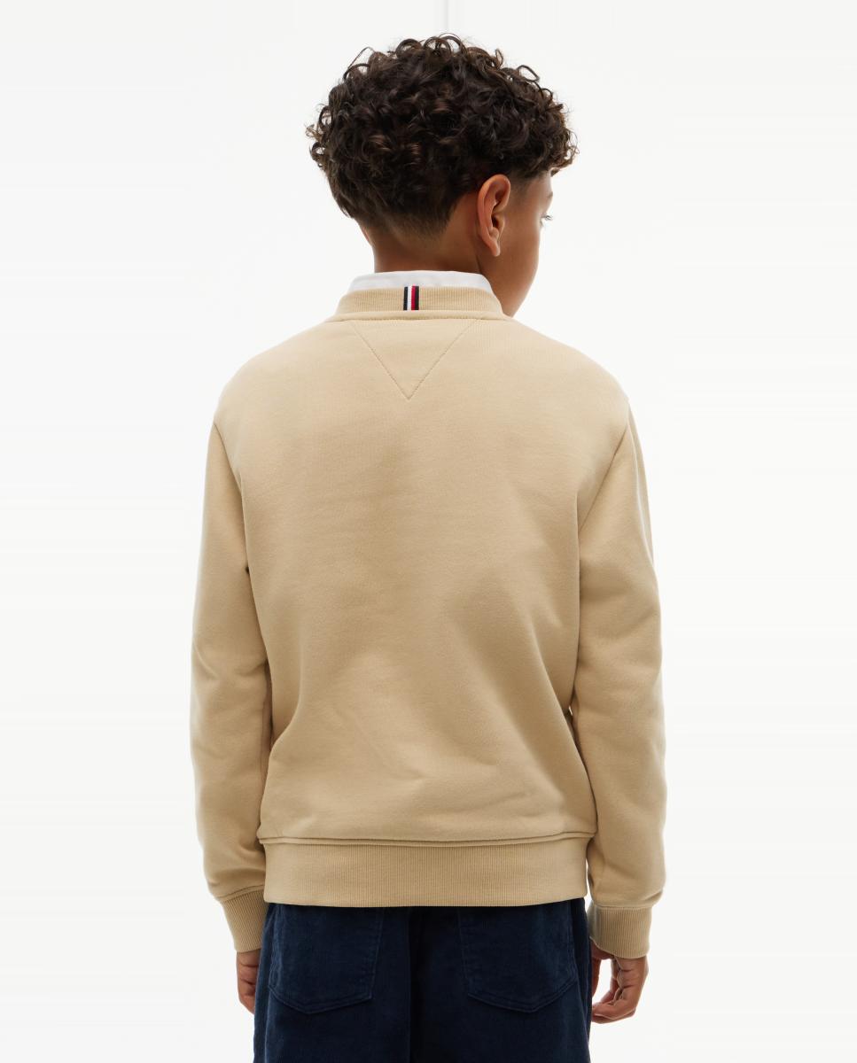 Sweatshirt com Decote Redondo Amarelo-2