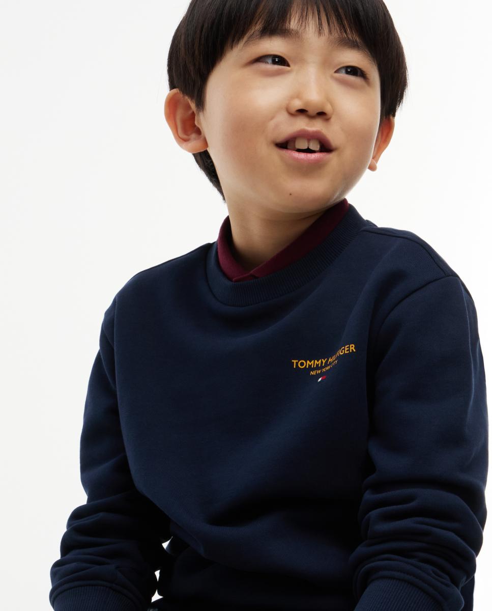 Sweatshirt com Decote Redondo Amarelo-3