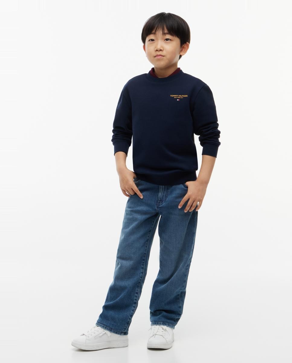 Sweatshirt com Decote Redondo Amarelo-4