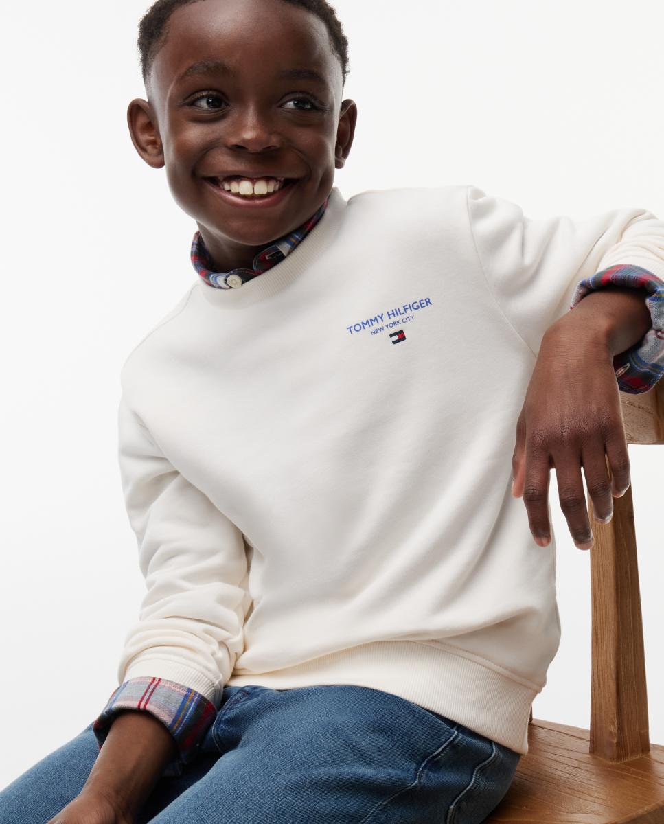 Sweatshirt com Decote Redondo Amarelo-3